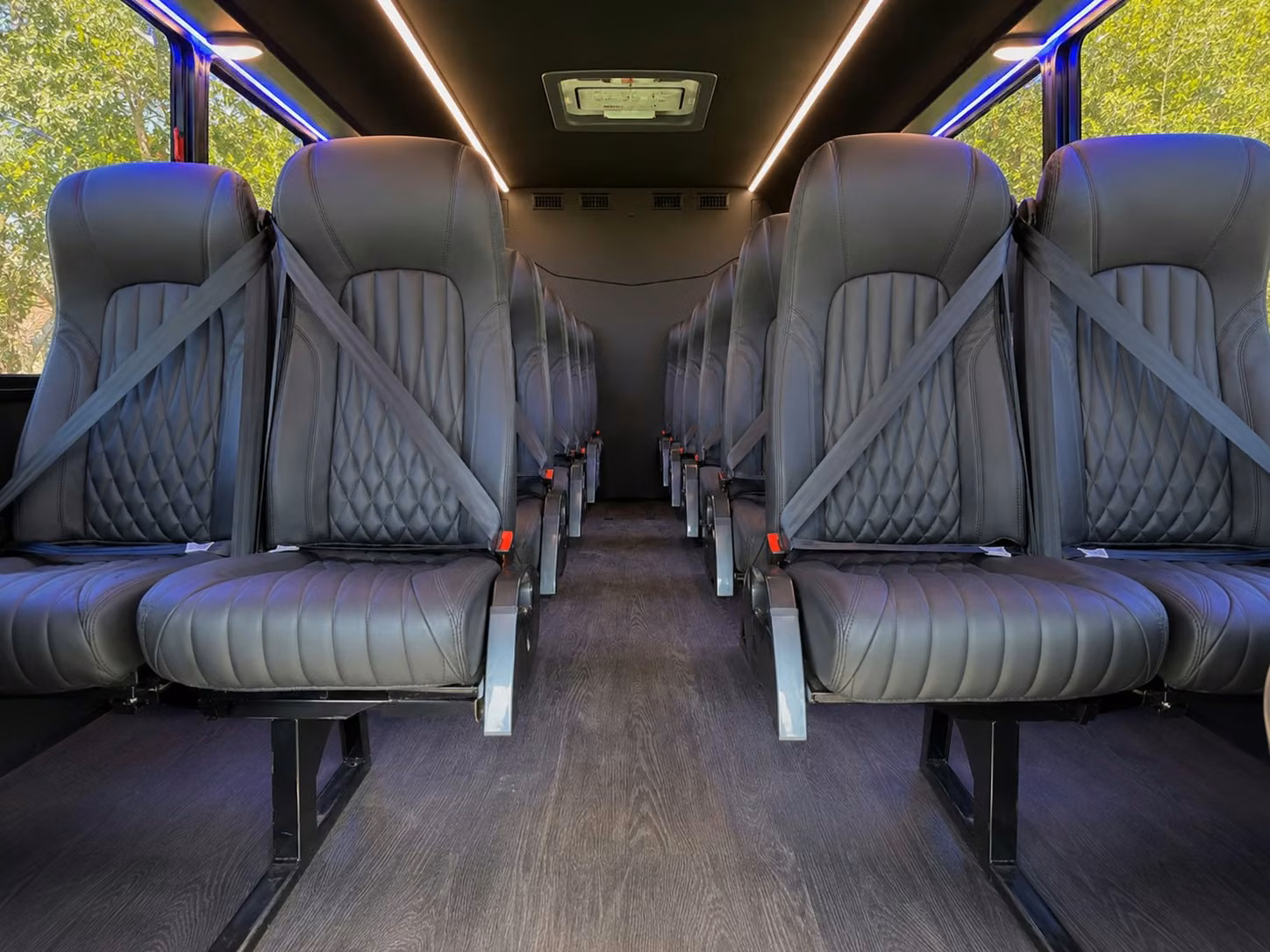 18 passenger minibus inside