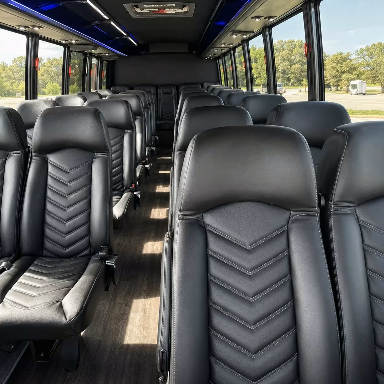 30 passenger minibus inside