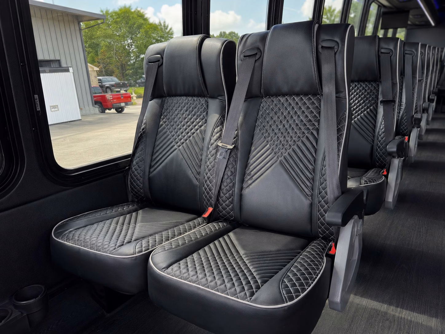 56 passenger charter bus interior