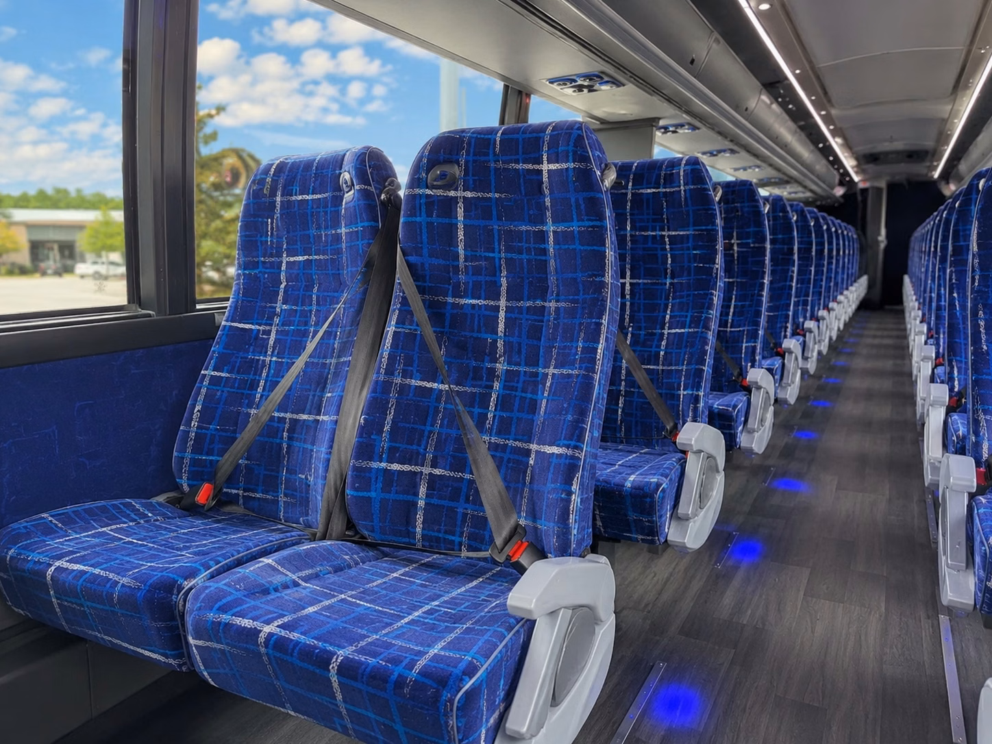 dallas charter bus interior gallery