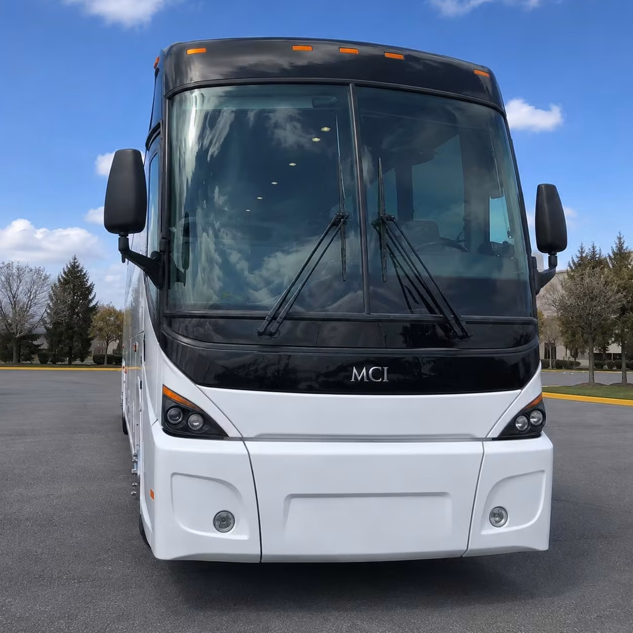 dallas charter bus rental exterior